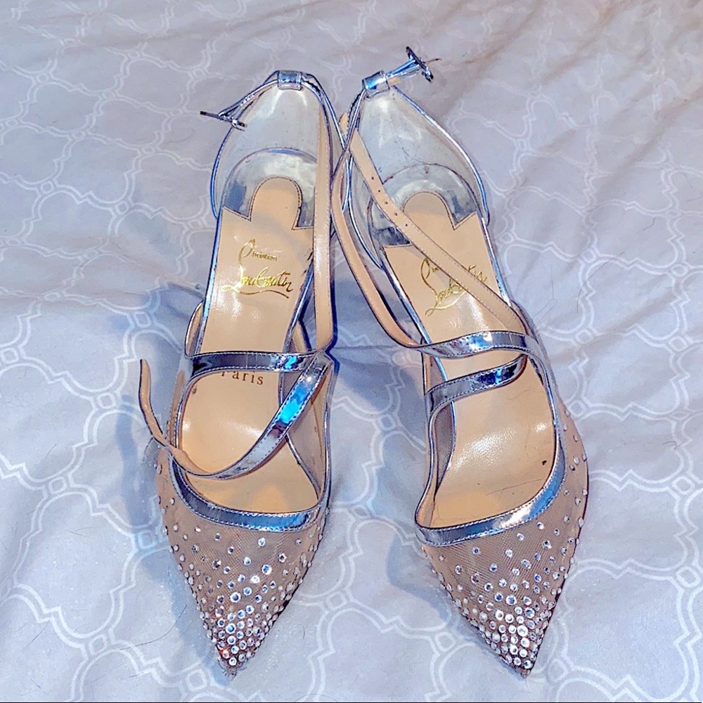 Louboutin rhinestone heels